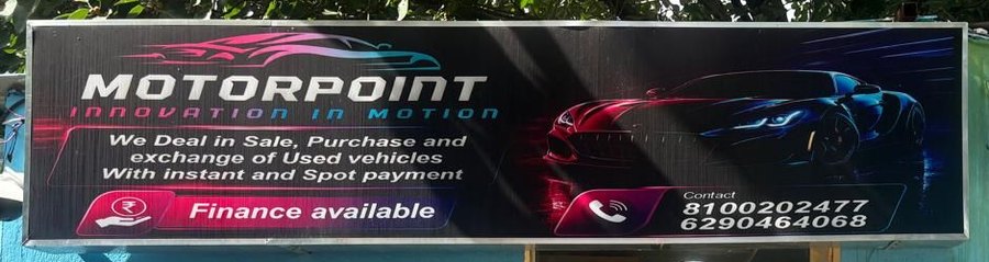 Motorpoint signboard close-up
